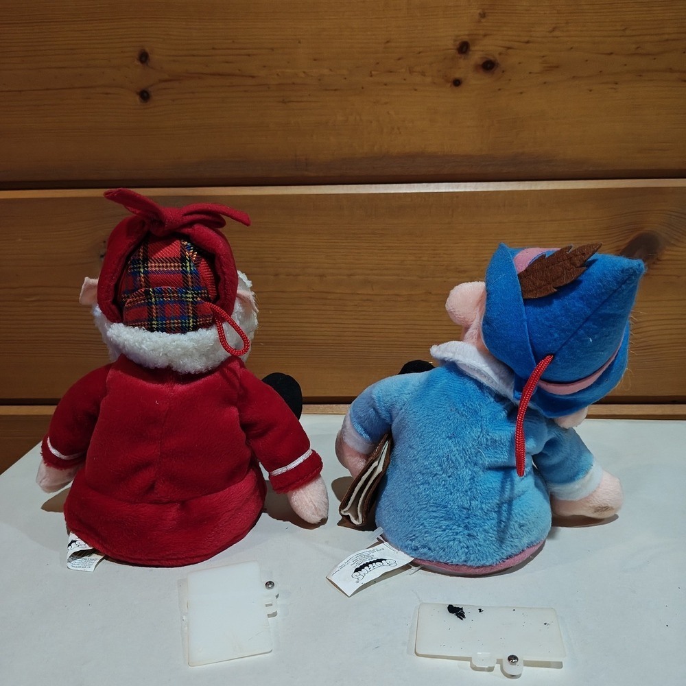 2 Stuffins Santa Hermie Talking Animated Plush Rudolph Reindeer 2000 Vintage F32 - Picture 5 of 11